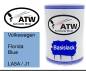 Preview: Volkswagen, Florida Blue, LA5A / J1: 500ml Lackdose, von ATW Autoteile West.